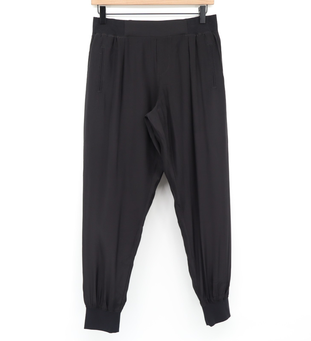 ATM Anthony Thomas Sz S Melillo Women's Black Silk Jogger Sweat-Pants